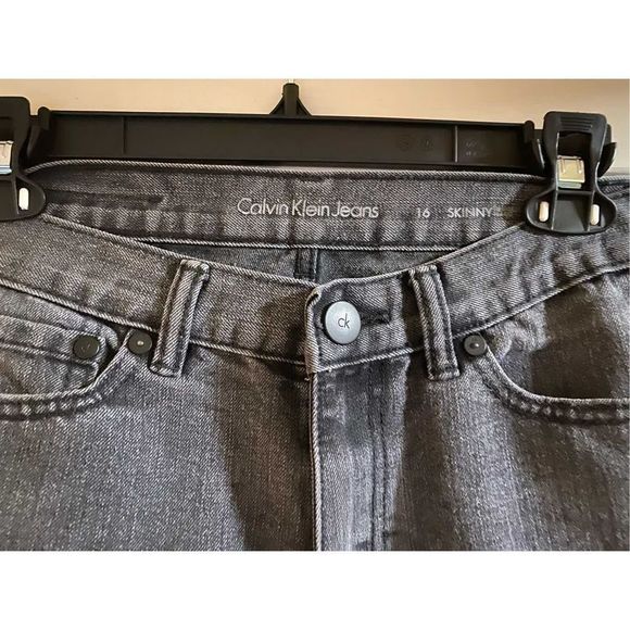 NWOT Calvin Klein Gray Jeans size 16 - Picture 2 of 6